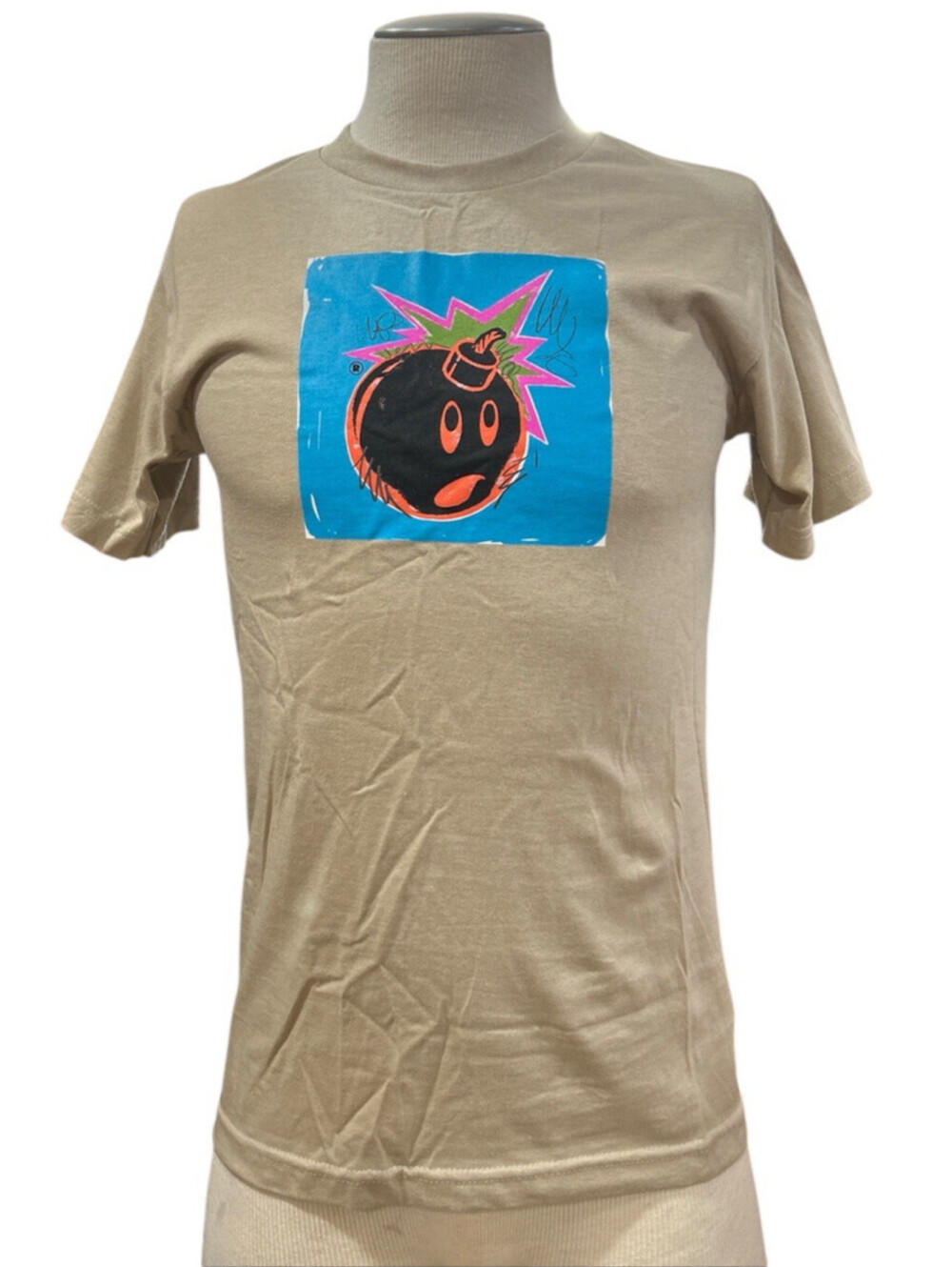 The Hundreds Mens Adam Bomb T Shirt S Beige